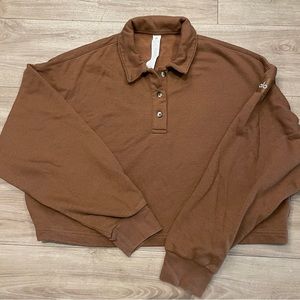 ALO Yoga Brown Sweatshirt